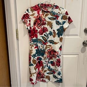 Vibrant Floral Mini Dress